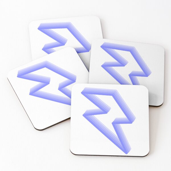 Artikelvorschau, Lila-blauer Gradient Lightning Bolt entworfen und verkauft von EvaGracesArt.