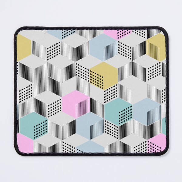 Item preview, Stylish geometric ornament from cubic from lines and color filling designed and sold by Nata-V.