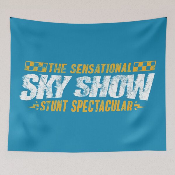 Item preview, 2021 - The Sensational Sky Show (Blue - Worn) designed and sold by Justin Ellis.
