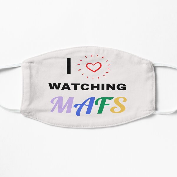 i love mafs Flat Mask