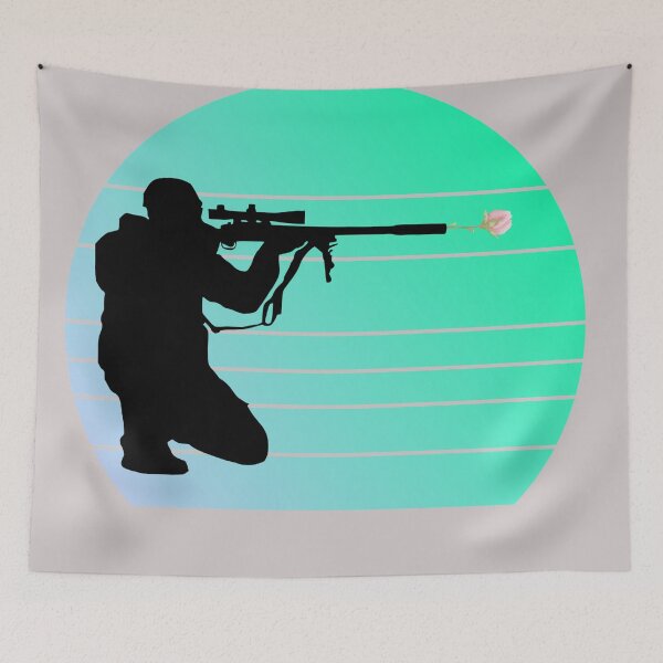 Item preview, Sniper Shooting Flowers designed and sold by birdo-art.