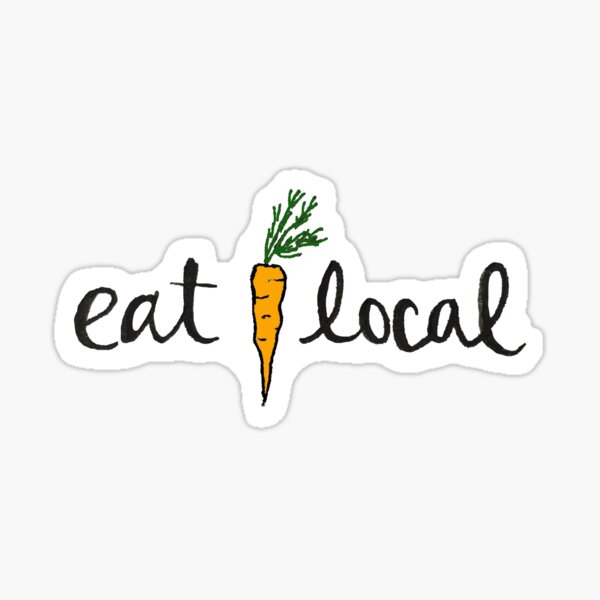 Eat Local  Sticker