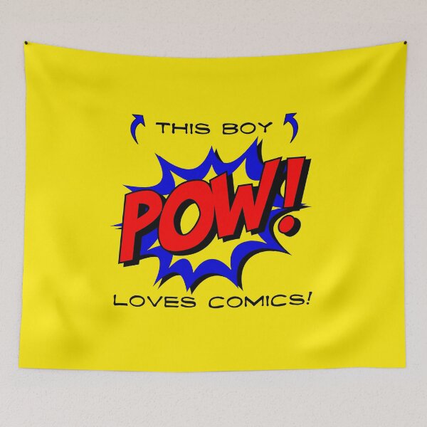 Item preview, This Boy Loves Comics! (on Yellow) designed and sold by epinkb.
