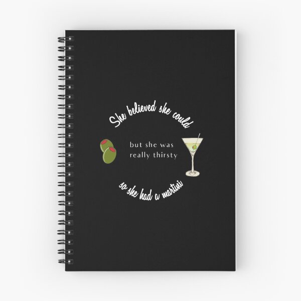 Item preview, She believed She Could So She Had a Martini designed and sold by Swigalicious.