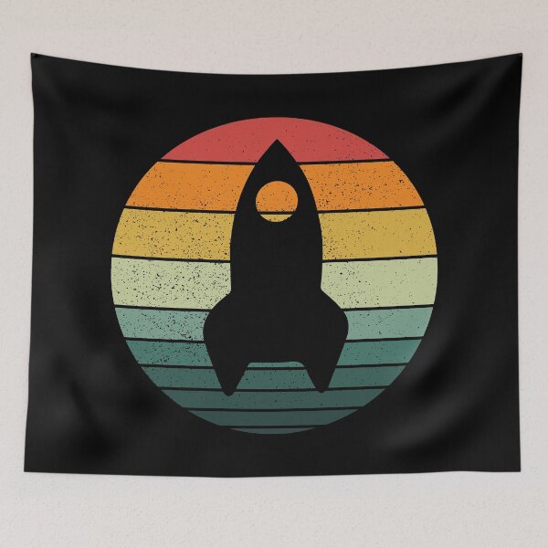 Item preview, Spaceship Rocket Retro Vintage  designed and sold by FunFoxDesign.