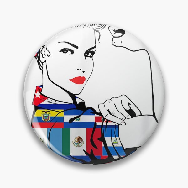 Item preview, Hispanic Heritage National Month Latino Woman Countries Flag designed and sold by Letters-Art.