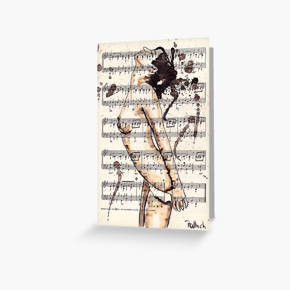 Nude HQ-Foto of my original ink drawing - Art. Palluch Greeting Card for  Sale by Krzyzanowski Art | Redbubble