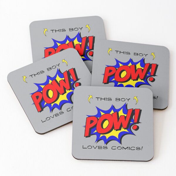 Item preview, This Boy Loves Comics! (on Grey) designed and sold by epinkb.