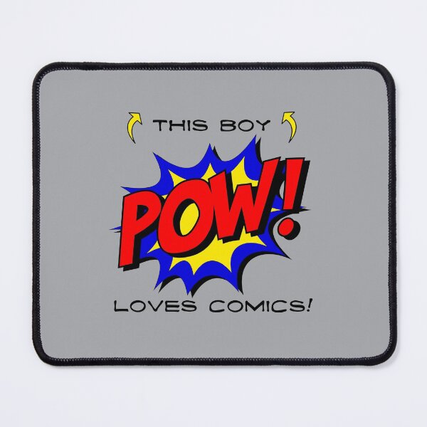 Item preview, This Boy Loves Comics! (on Grey) designed and sold by epinkb.