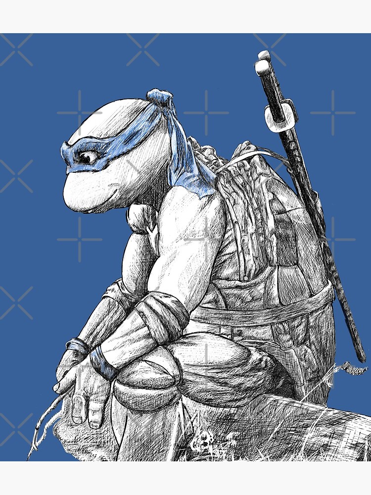 Leonardo Sketch TMNT Teenage Mutant Ninja Turtles High Quality