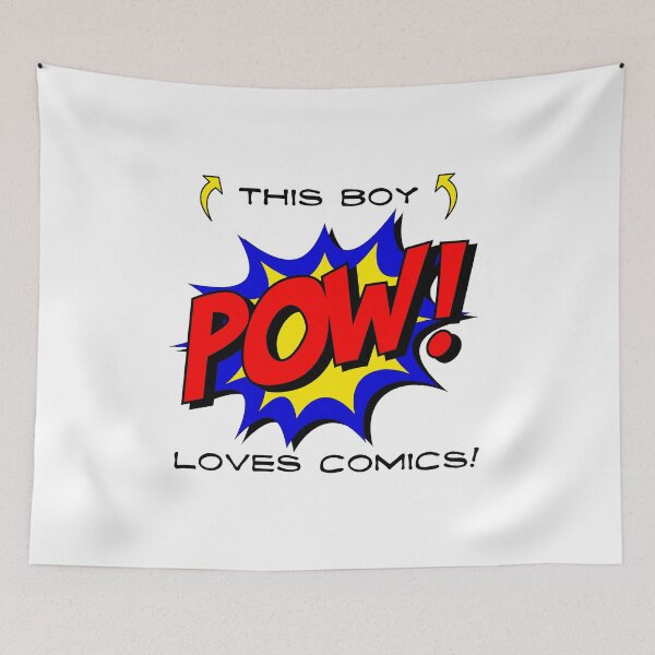 Item preview, This Boy Loves Comics! (on White) designed and sold by epinkb.