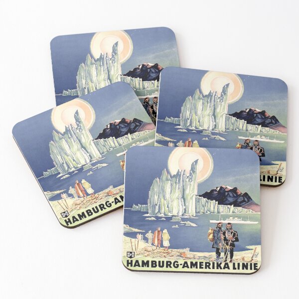 Item preview, HAMBURG-AMERIKA LINIE : Vintage Shipping Advertising Print designed and sold by posterbobs.