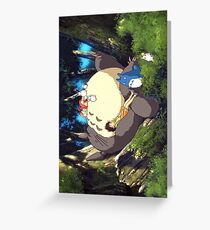 Totoro Schlaf Grußkarte