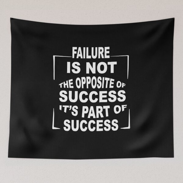Item preview, Failure Is Part Of Success Inspirational Quotes designed and sold by JustBeeAwesome.