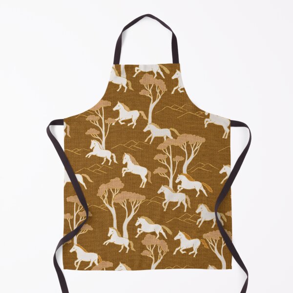 Item preview, Wild Horses Cedar Gold Brown Ponies designed and sold by Cecilia Mok.