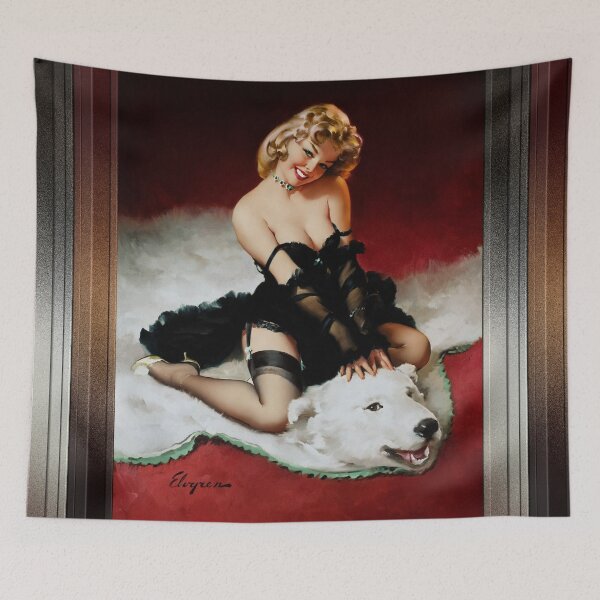 Item preview, Bear Facts c1959 by Gil Elvgren Pinup Art Illustration Xzendor7 Old Masters Reproductions designed and sold by Xzendor7 Digital Art Creations.