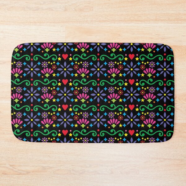 Item preview, Mexican Folk Art Print, Mexican floral Pattern designed and sold by GutsyShop.
