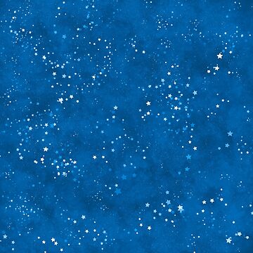 Artwork thumbnail, Night sky and stars pattern by vectormarketnet