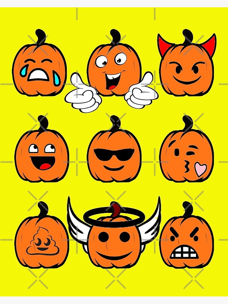 Halloween Poop Emoji Pumpkin Funny T-Shirt