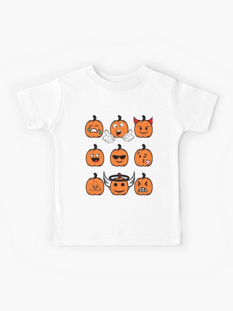 Halloween Poop Emoji Pumpkin Funny T-Shirt
