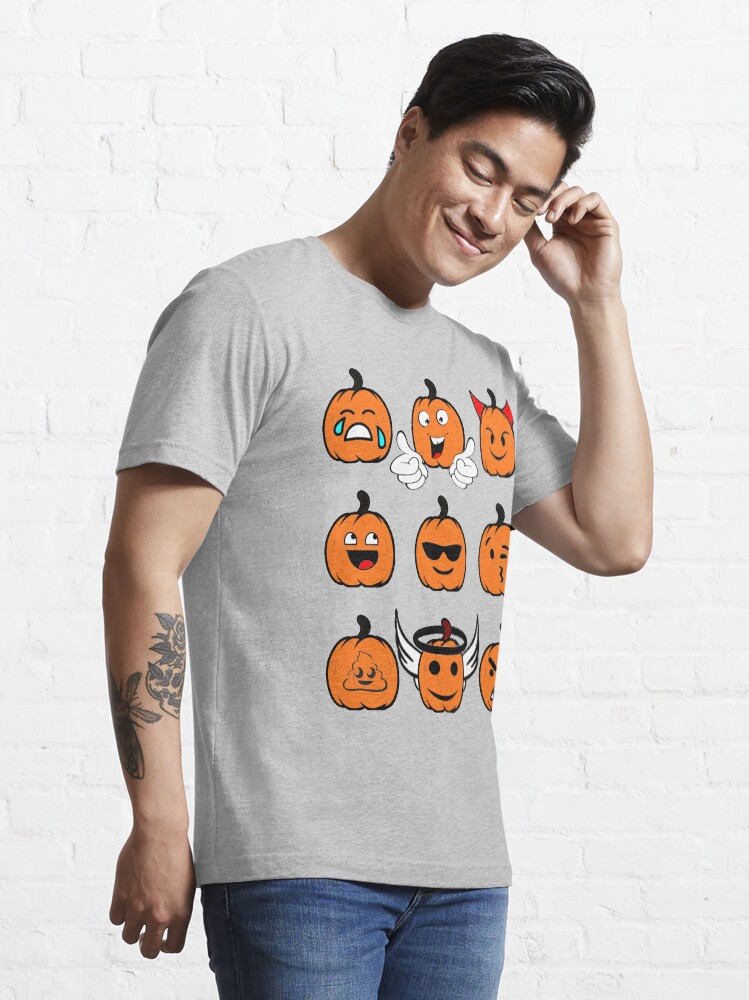 Pumpkin Smile Tee: Hilarious Cotton T-Shirt Design