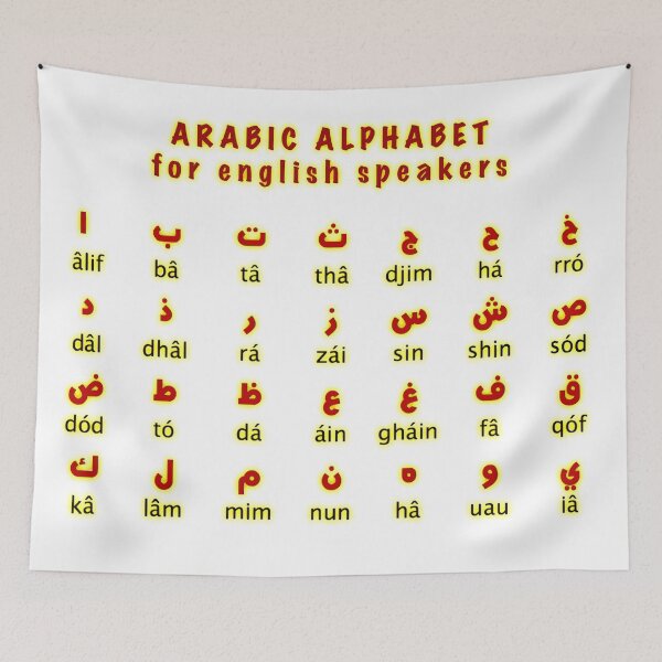 Item preview, Arabic Alphabet for english speakers designed and sold by janraydesigns.