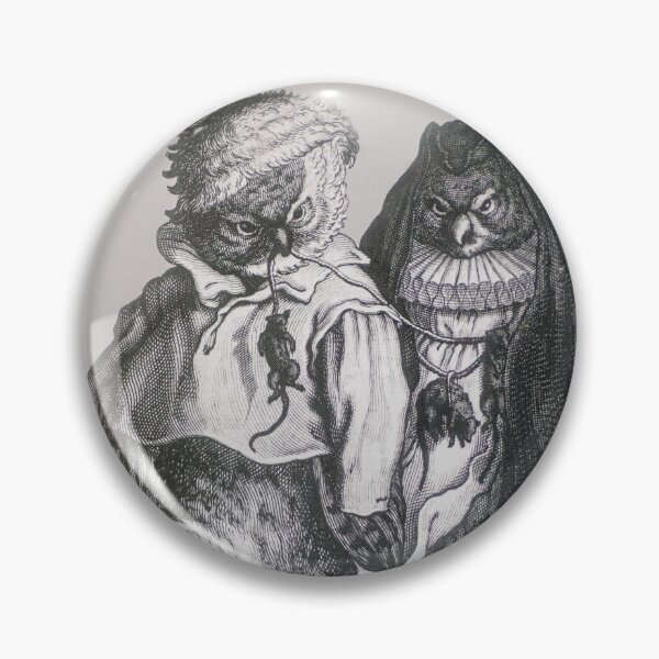 Item preview, A Pair of Skating Owls by Adriaen Pietersz van de Venne - Gray designed and sold by ForLoveofArt.