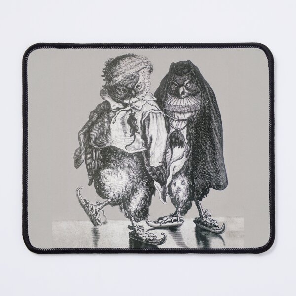 Item preview, A Pair of Skating Owls by Adriaen Pietersz van de Venne - Gray designed and sold by ForLoveofArt.