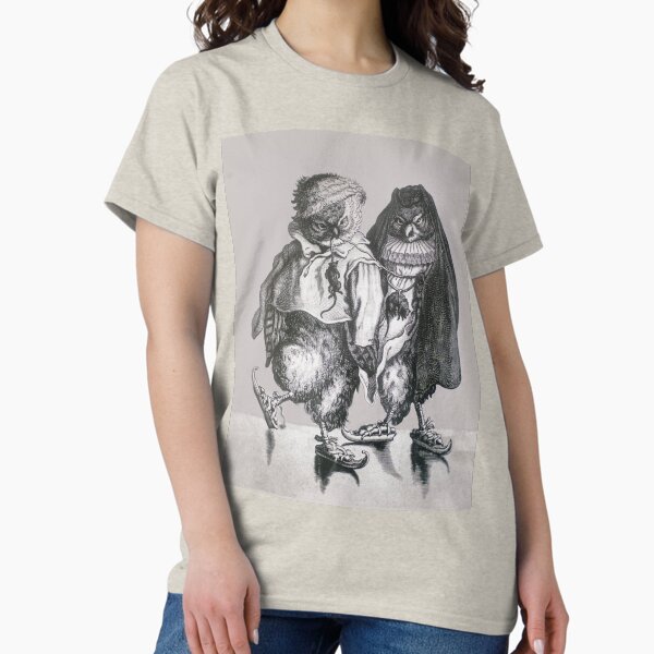 Item preview, A Pair of Skating Owls by Adriaen Pietersz van de Venne - Gray designed and sold by ForLoveofArt.