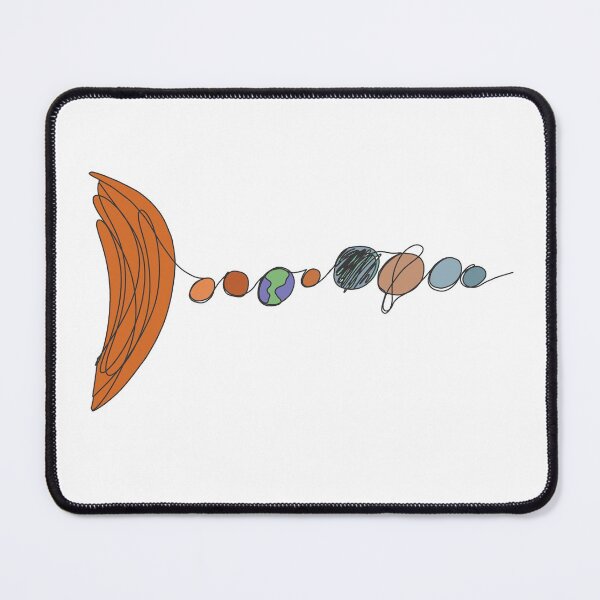 Item preview, Colorful Solar System Design In One Continuous Line designed and sold by EvaGracesArt.