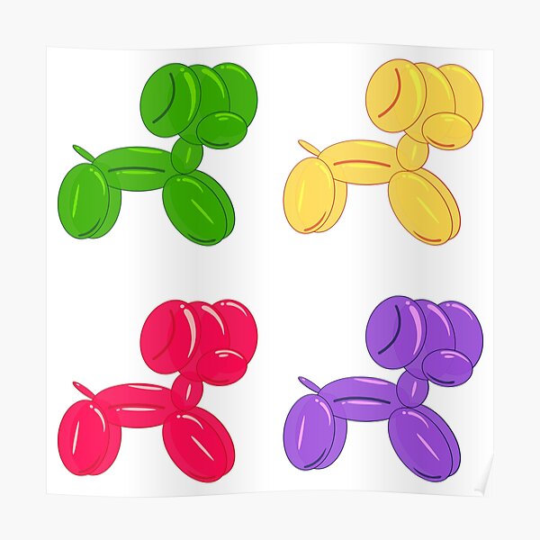 Balloon Dog Posters for Sale | Redbubble