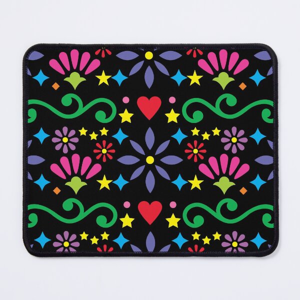 Item preview, Mexican Folk Art Print, Mexican floral Pattern designed and sold by GutsyShop.