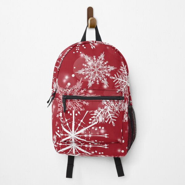 Item preview, Christmas Snowflakes on red Xmas Pattern designed and sold by Tetete.