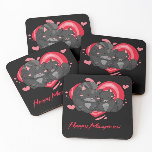 Item preview, Happy Meoween Snuggling Cats Happy Halloween Perfect on t-shirts To Stickers designed and sold by LMcDs.