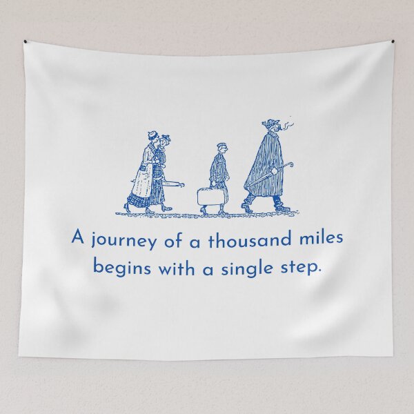 Item preview, A journey of a thousand miles begins with a single step. designed and sold by Boleirov.