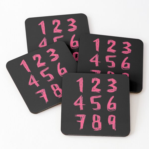 Item preview, Pink Digits Numbers Numberblocks designed and sold by badlydrawnbabe.