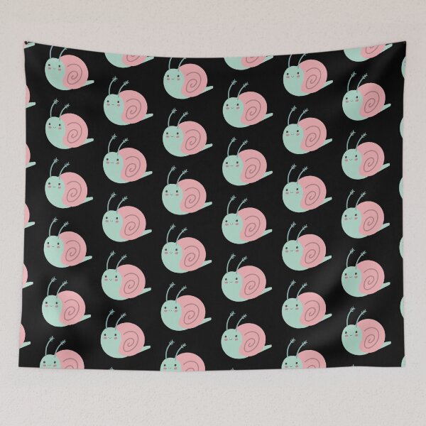 Item preview, Aqua coloured cute snail designed and sold by jazzydevil.