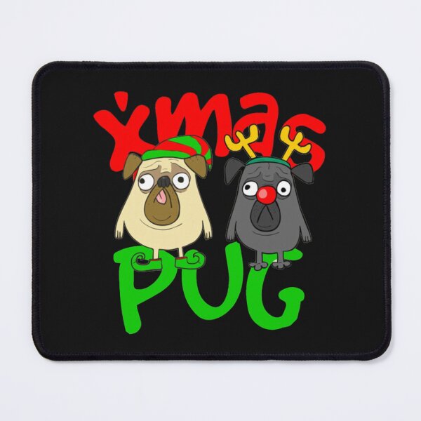 Item preview, Pugs dog merry christmas designed and sold by Clavitaps.