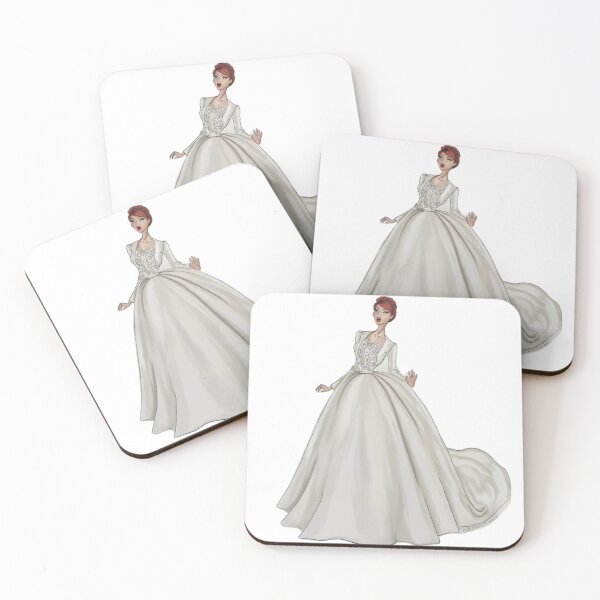 Item preview, White Satin Gown Opera Singer Circus Movie designed and sold by DashwoodStyle.