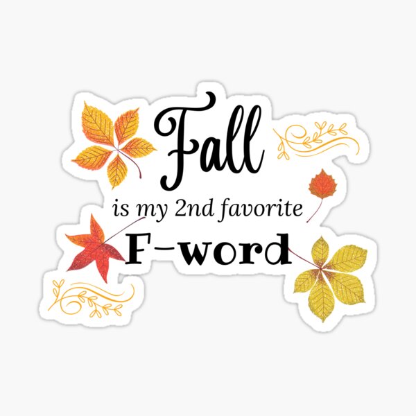 Stickers | Colors of Fall Word