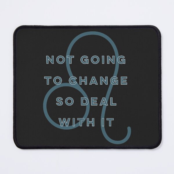Item preview, Leo Zodiac Fun Quote in Blue and White designed and sold by AMSonArt.