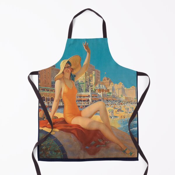 Item preview, Atlantic City Travel Poster, Vintage Travel Poster, 1935 Atlantic City Pennsylvannia Railroad Poster, Beach, America's Playground, New Jersey shore, seashore, Atlantic City Boardwalk designed and sold by Nostrathomas66.
