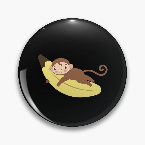 Artikelvorschau, Hübscher kleiner Affe, der eine Banane hält entworfen und verkauft von jazzydevil.