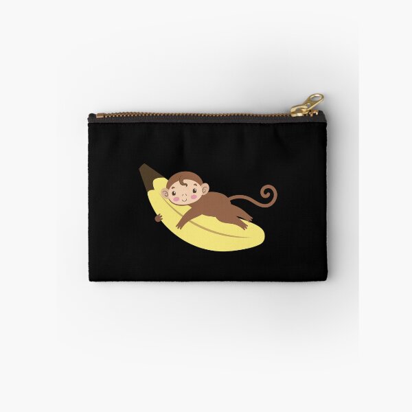 Artikelvorschau, Hübscher kleiner Affe, der eine Banane hält entworfen und verkauft von jazzydevil.