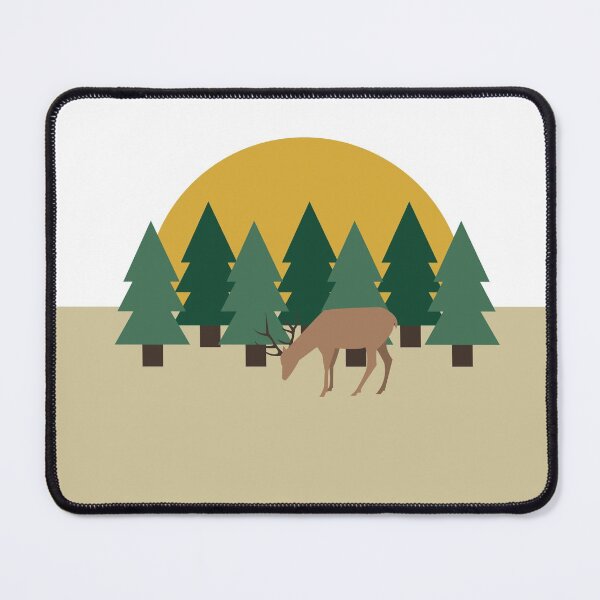 Aperçu de l'œuvre Cerf dans la forêt créée et vendue par Vectorations.