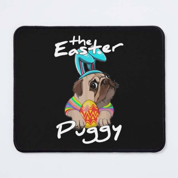 Item preview, Pug Dog Bunny Happy Easter designed and sold by Clavitaps.