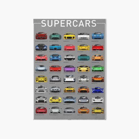 Super Cars Art Board Print