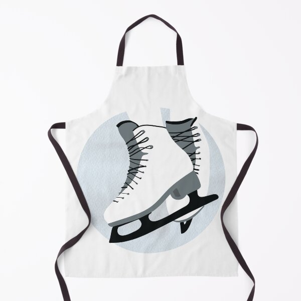 Item preview, Watercolor Ice Skater, Figure Skates in Black and White designed and sold by The-Goods.