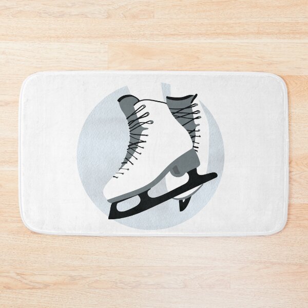 Item preview, Watercolor Ice Skater, Figure Skates in Black and White designed and sold by The-Goods.