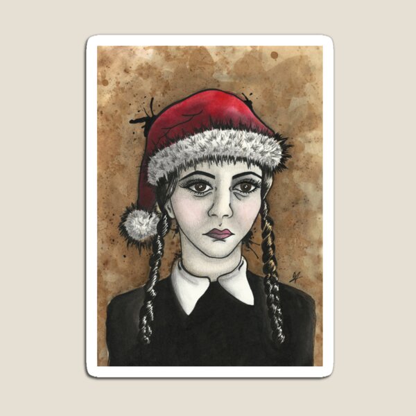 Wednesday Addams Christmas Magnet
